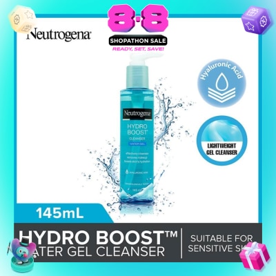 NEUTROGENA - Hydro Boost Water Gel Facial Cleanser (For Dry & Sensitive Skin) 145ml