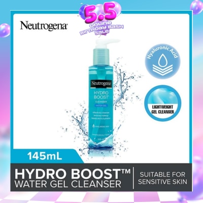 NEUTROGENA - Hydro Boost Water Gel Facial Cleanser (For Dry & Sensitive Skin) 145ml