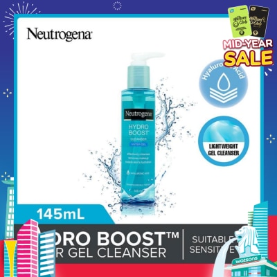 NEUTROGENA Hydro Boost Water Gel Facial Cleanser (For Dry & Sensitive Skin) 145ml
