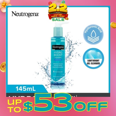 NEUTROGENA Hydro Boost Water Gel Facial Cleanser (For Dry & Sensitive Skin) 145ml