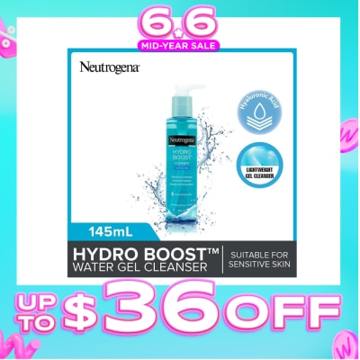 NEUTROGENA - Hydro Boost Water Gel Facial Cleanser (For Dry & Sensitive Skin) 145ml