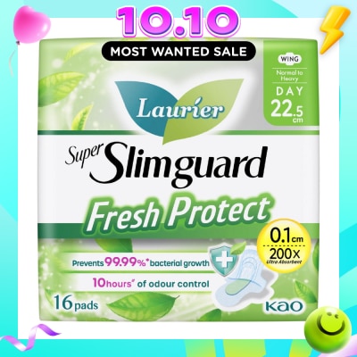 LAURIER Laurier Fresh Protect Day Anti Bacterial 22.5cm Ultra Slim Pads 16s image