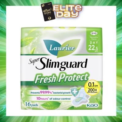LAURIER - Laurier Fresh Protect Day Anti-Bacterial 22.5cm Ultra Slim Pads 16s