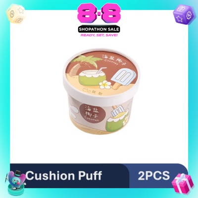 YAO ZHI - Ice-Cream Sea Salt Coconut Cushion Puff 2s