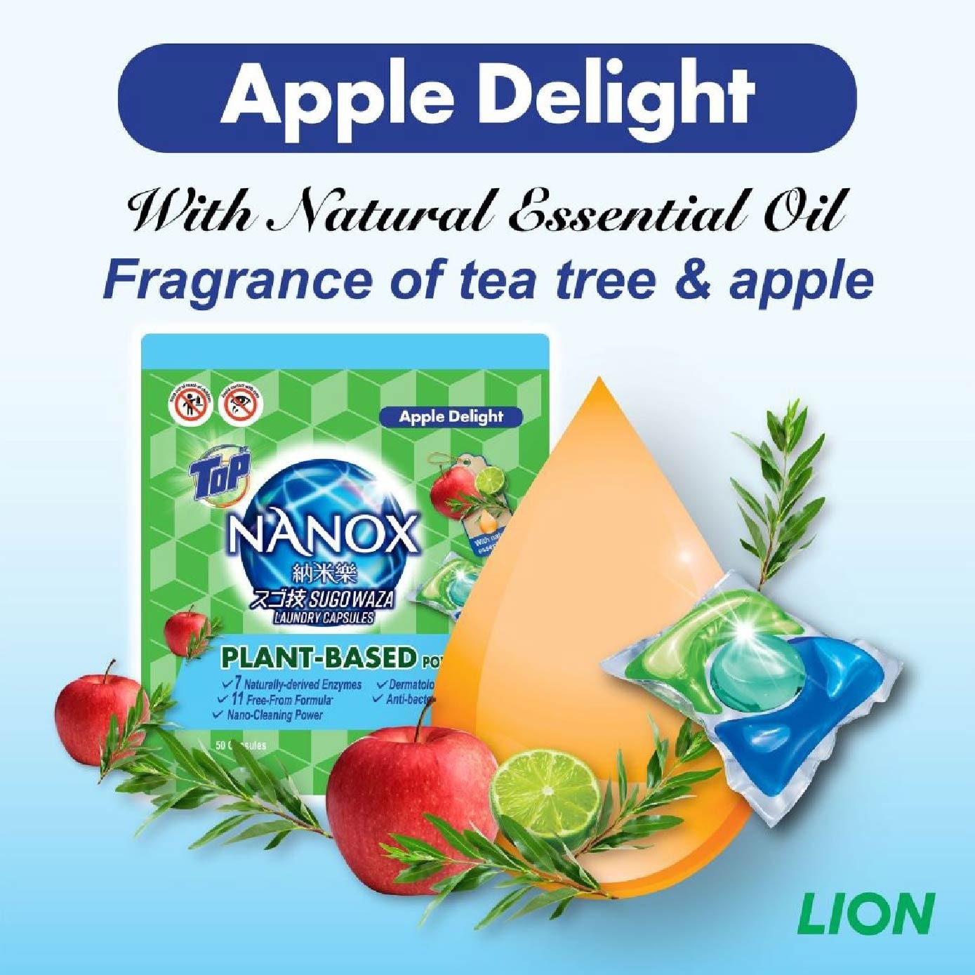 Laundry Capsule Apple Delight 50s