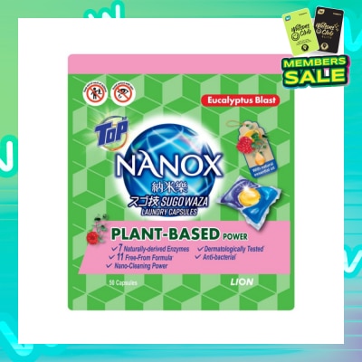 TOP NANOX Laundry Capsule Eucalyptus Blast 50s