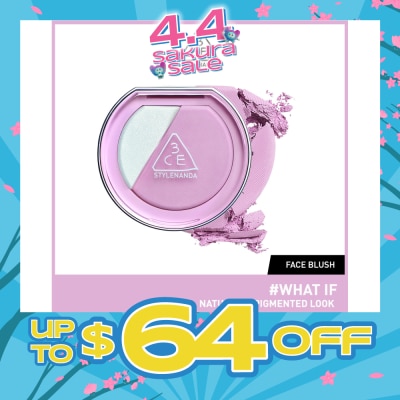 3CE Blushlighter Natural & Pigmented Look #What If 58g