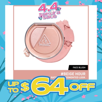 3CE Blushlighter Natural & Pigmented Look #Beige Hour 58g