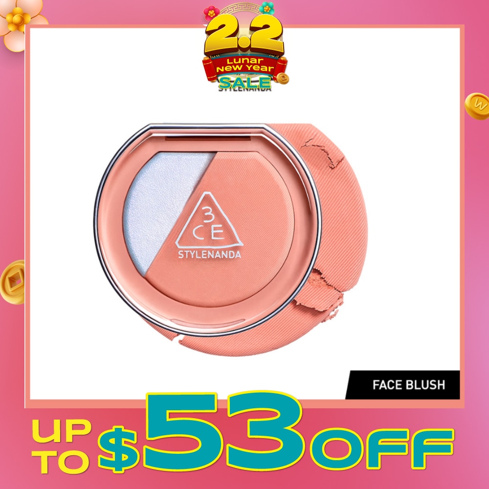 3CE Blushlighter Natural & Pigmented Look #Coral Flush 58g