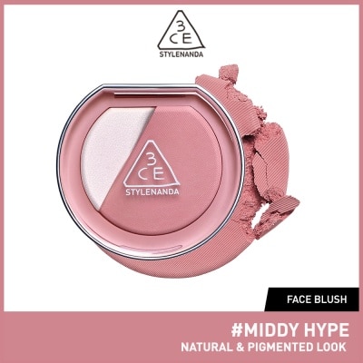 3CE Blushlighter Natural & Pigmented Look #Middy Hype 58g