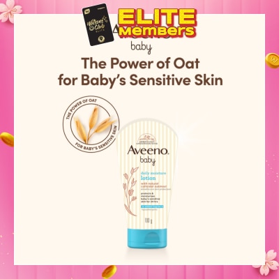 AVEENO BABY Daily Moisture Lotion with Natural Colloidal Oatmeal (Hypoallergenic) 100g