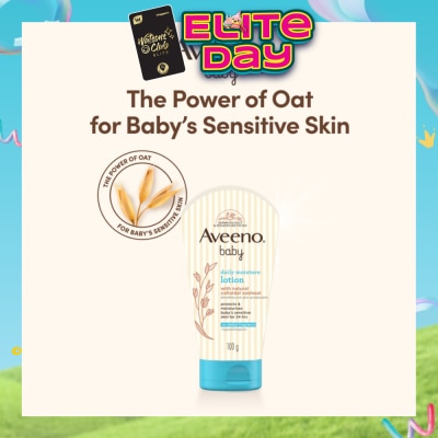 AVEENO BABY - Daily Moisture Lotion with Natural Colloidal Oatmeal (Hypoallergenic) 100g