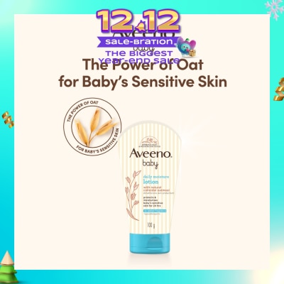 AVEENO BABY Daily Moisture Lotion with Natural Colloidal Oatmeal (Hypoallergenic) 100g