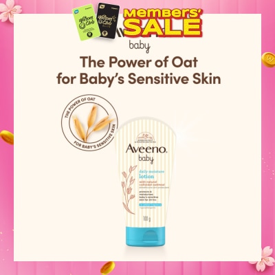 AVEENO BABY Daily Moisture Lotion with Natural Colloidal Oatmeal (Hypoallergenic) 100g