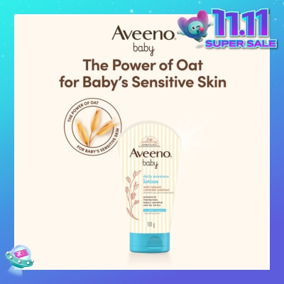 AVEENO BABY Daily Moisture Lotion with Natural Colloidal Oatmeal (Hypoallergenic) 100g