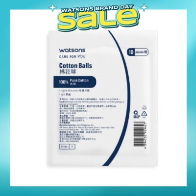 WATSONS - Sterile Cotton Ball (10pcs/pack)