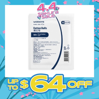 WATSONS - Sterile Cotton Ball (10pcs/pack)