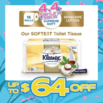 KLEENEX - Supreme Skincare Ultra Soft 3-Ply Toilet Tissue Paper 16s