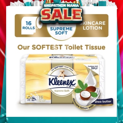 KLEENEX - Supreme Skincare Ultra Soft 3-Ply Toilet Tissue Paper 16s