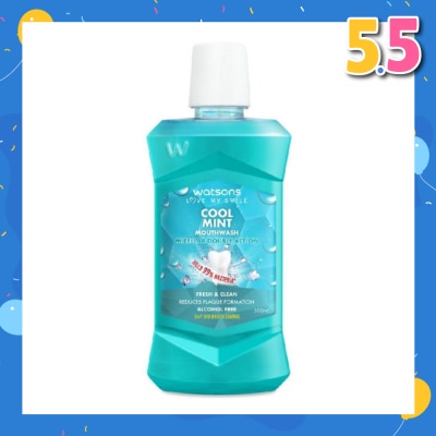 WATSONS Watsons Micellar Double Action Fresh & Clean Cool Mint Mouthwash 500ml