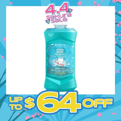 WATSONS - Watsons Micellar Double Action Fresh & Clean Cool Mint Mouthwash 500ml