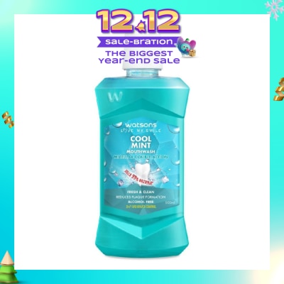 WATSONS Watsons Micellar Double Action Fresh & Clean Cool Mint Mouthwash 500ml