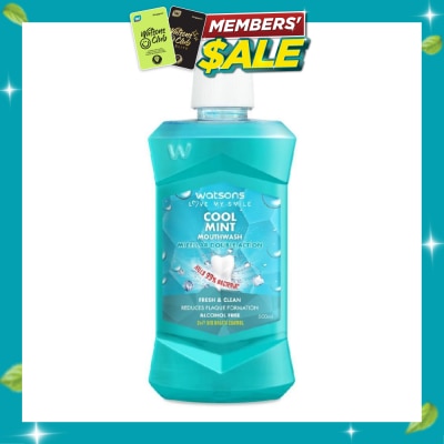 WATSONS Micellar Double Action Fresh & Clean Cool Mint Mouthwash 500ml image