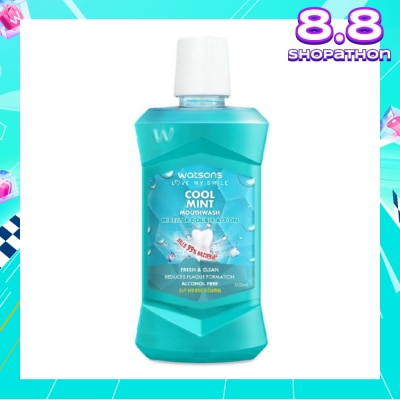 WATSONS Watsons Micellar Double Action Fresh & Clean Cool Mint Mouthwash 500ml