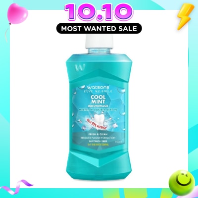 WATSONS Micellar Double Action Fresh & Clean Cool Mint Mouthwash 500ml image