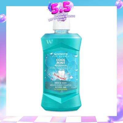 WATSONS - Watsons Micellar Double Action Fresh & Clean Cool Mint Mouthwash 500ml