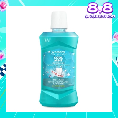 WATSONS Watsons Micellar Double Action Fresh & Clean Cool Mint Mouthwash 500ml