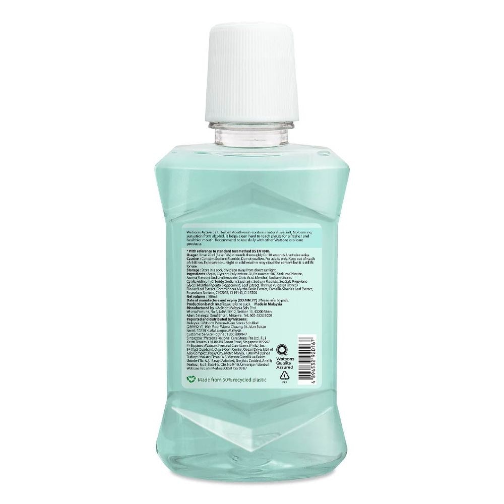 Active Salt Herbal Mouthwash Micellar Double Action Kills 99% Bacteria 100ml