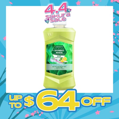 WATSONS - Shining White Enamel Strengthening Micellar Double Action Mouthwash (Help Keep Teeth Naturally White Protects Gum Bad Breath Control) 500ml