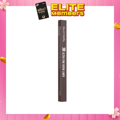 SILKYGIRL 3D Ultra Fine Brow Liner 02 Mocha Brown 1s