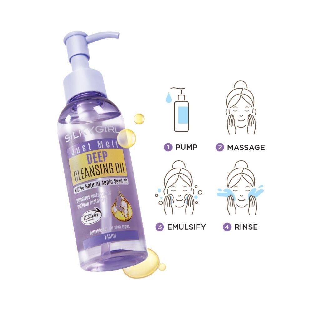 SILKYGIRL Just Melt Deep Cleansing Oil 145ml | Makeup Remover