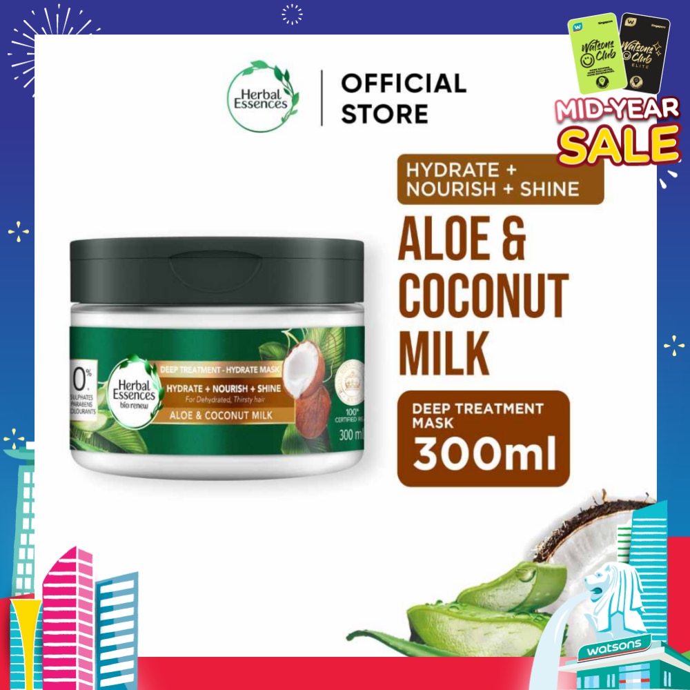 Bio-Renew Deep Treatment Hydrate Hair Mask Aloe & Coconut Milk 300ml