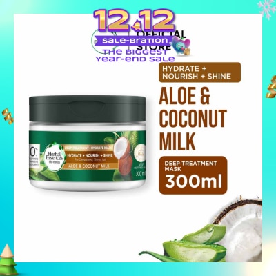 HERBAL ESSENCES Bio-Renew Deep Treatment Hydrate Hair Mask Aloe & Coconut Milk 300ml