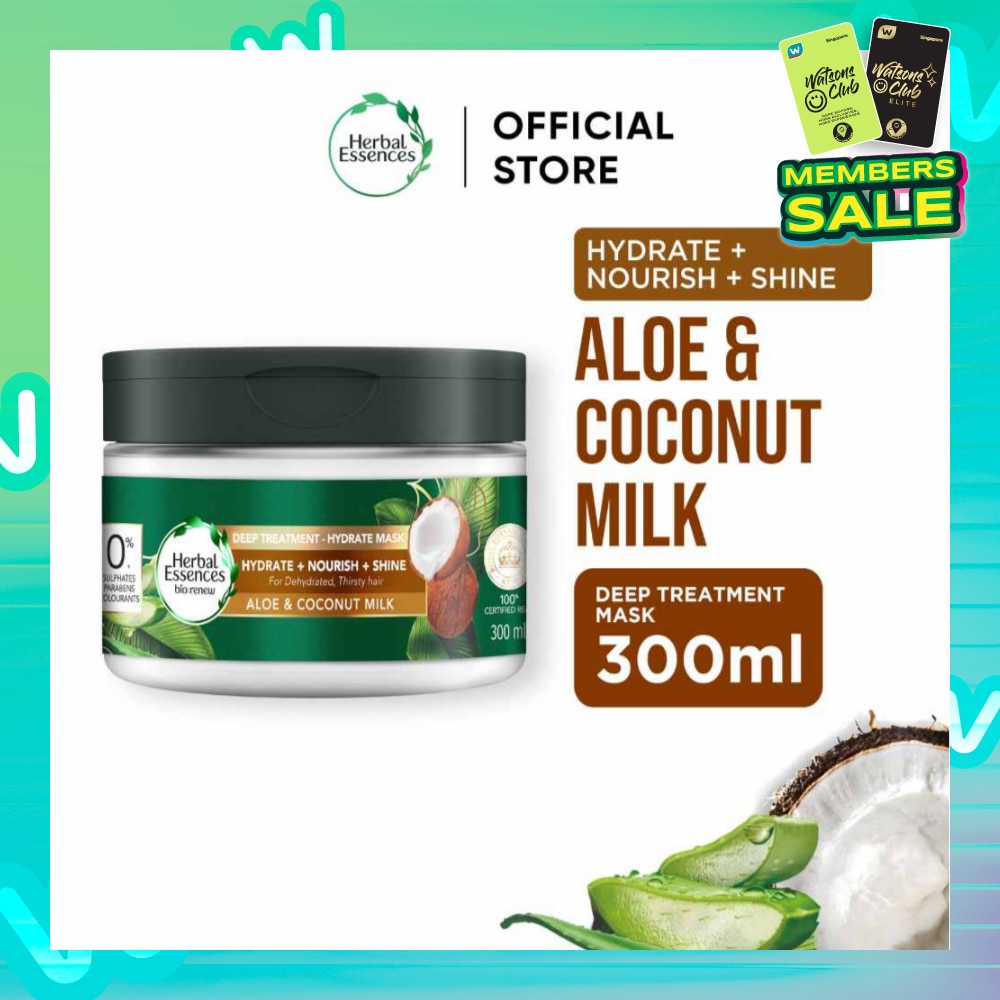 Bio-Renew Deep Treatment Hydrate Hair Mask Aloe & Coconut Milk 300ml