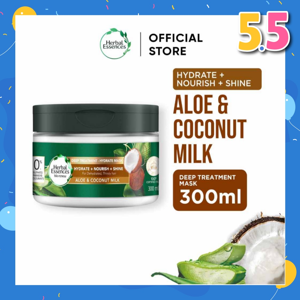 Bio-Renew Deep Treatment Hydrate Hair Mask Aloe & Coconut Milk 300ml