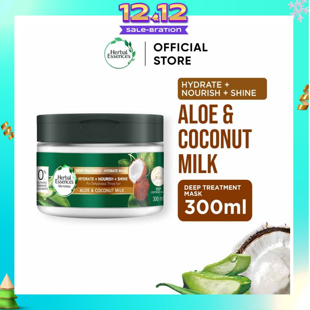 Bio-Renew Deep Treatment Hydrate Hair Mask Aloe & Coconut Milk 300ml