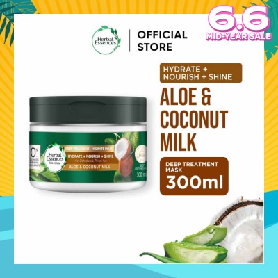 HERBAL ESSENCES Bio-Renew Deep Treatment Hydrate Hair Mask Aloe & Coconut Milk 300ml