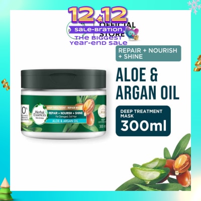 HERBAL ESSENCES Bio-Renew Deep Treatment Repair Hair Mask Aloe & Argan Oil 300ml