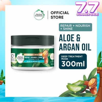 HERBAL ESSENCES Bio-Renew Deep Treatment Repair Hair Mask Aloe & Argan Oil 300ml