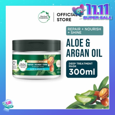 HERBAL ESSENCES Bio-Renew Deep Treatment Repair Hair Mask Aloe & Argan Oil 300ml