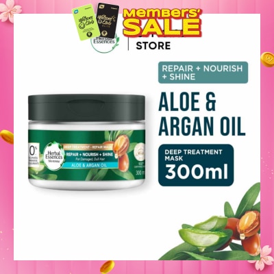 HERBAL ESSENCES Bio-Renew Deep Treatment Repair Hair Mask Aloe & Argan Oil 300ml