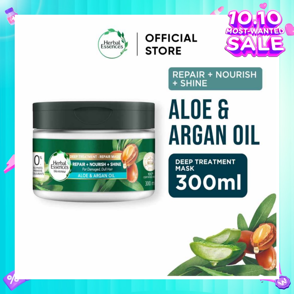Bio-Renew Deep Treatment Repair Hair Mask Aloe & Argan Oil 300ml