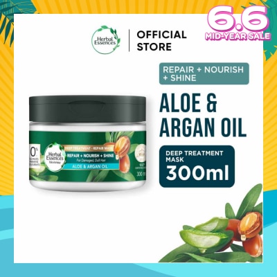 HERBAL ESSENCES Bio-Renew Deep Treatment Repair Hair Mask Aloe & Argan Oil 300ml