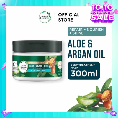 HERBAL ESSENCES Bio-Renew Deep Treatment Repair Hair Mask Aloe & Argan Oil 300ml