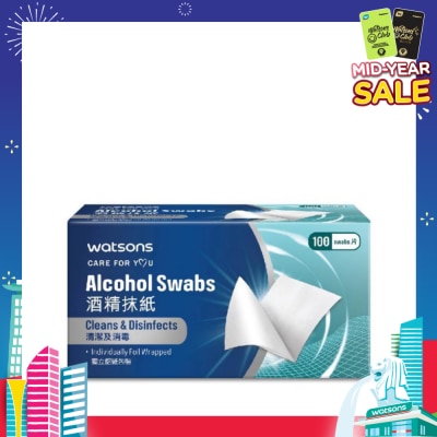WATSONS Alcohol Swabs 100s