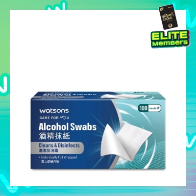 WATSONS Alcohol Swabs 100s